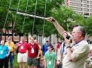 Patrick Stoddard, WD9EWK, attempts a contact with the ISS during the ARRL Centennial Convention in 2014.